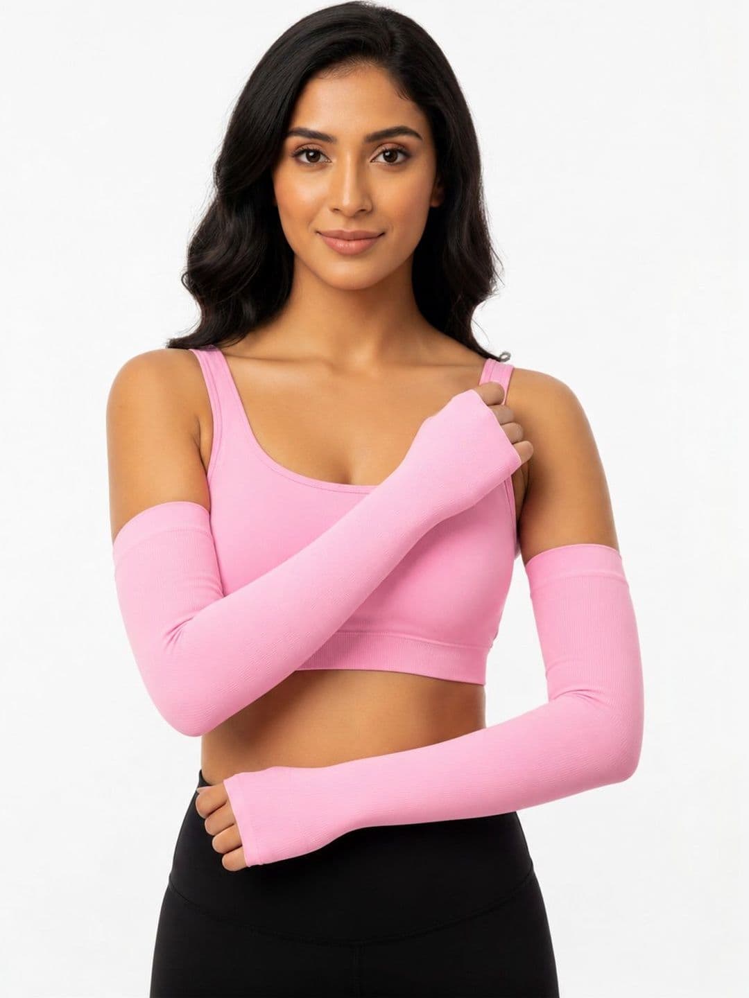 Esensuelle 7 Unisex Pack of 2 Assorted Sun Protection Arm Sleeves Riding Gloves - view 1
