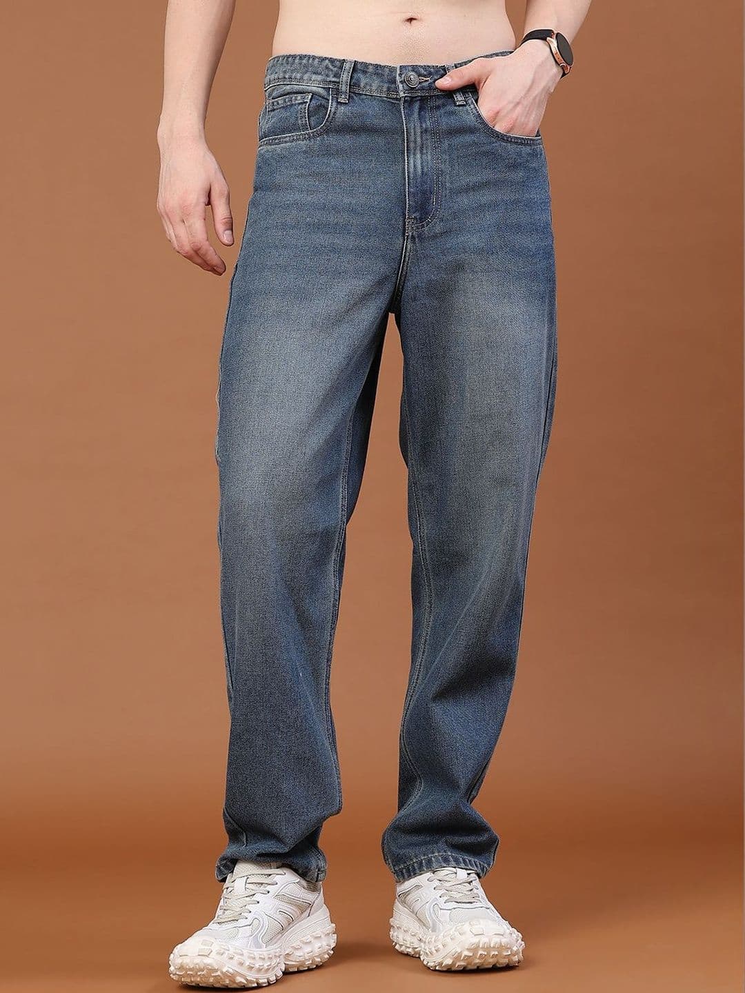 V-Mart Men Regular Fit Mid-Rise Stretchable Jeans
