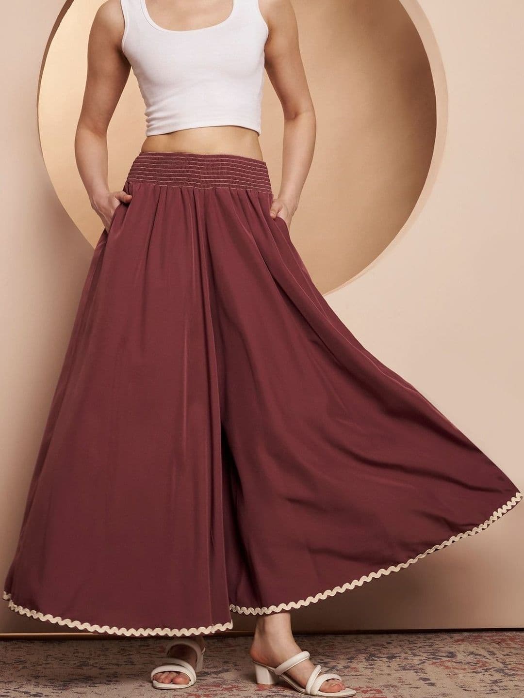 LookShine Women Flared Palazzos - view 1