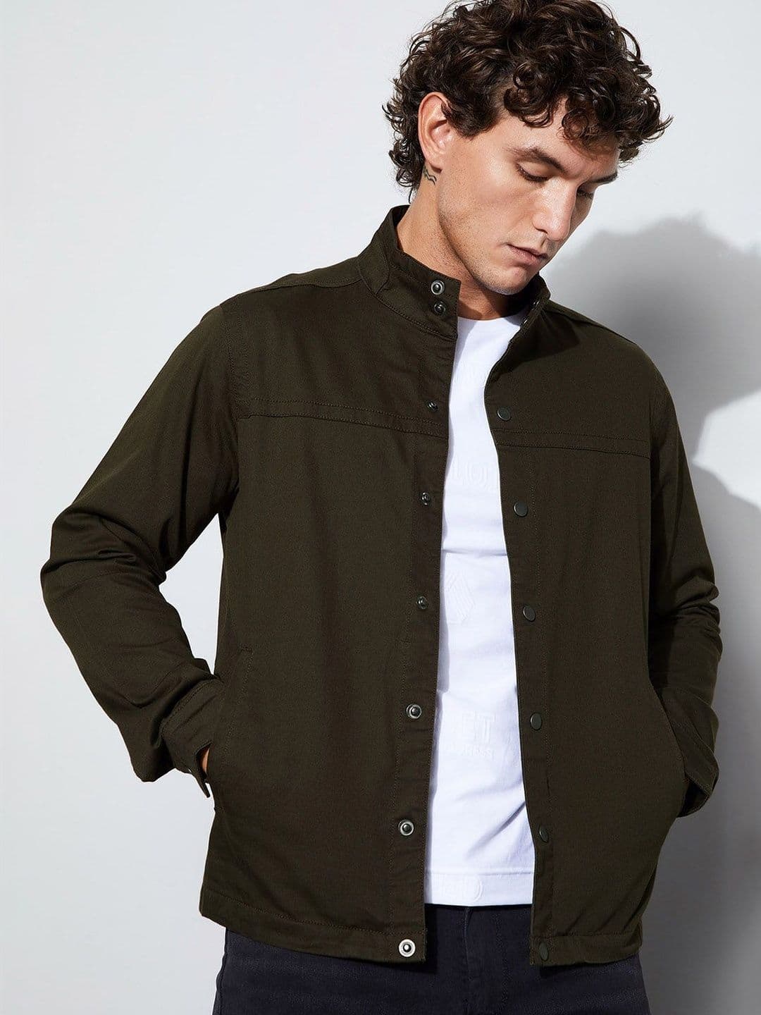 CODE by Lifestyle Men Cotton Stand Collar Jacket - view 1