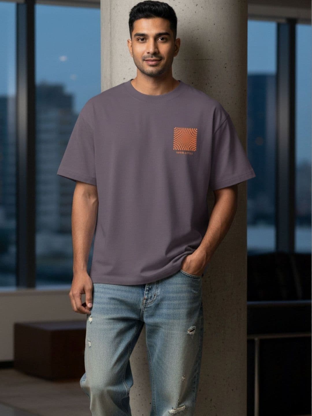 TeeSlix Men Typography Printed Drop-Shoulder Sleeves T-shirt - view 1