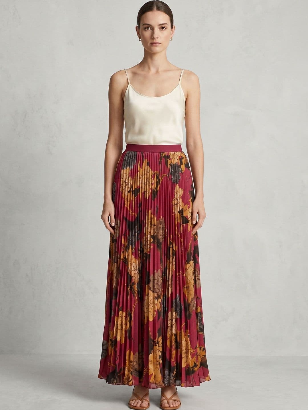 StyleCast x Revolte Women Floral Maxi Flared Skirt - view 1