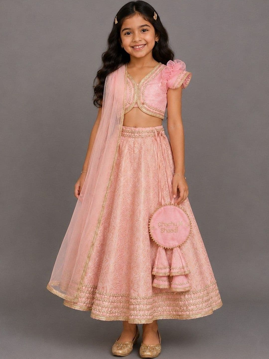 The Little Tales Girls Ready to Wear Lehenga & Blouse With Dupatta - view 1