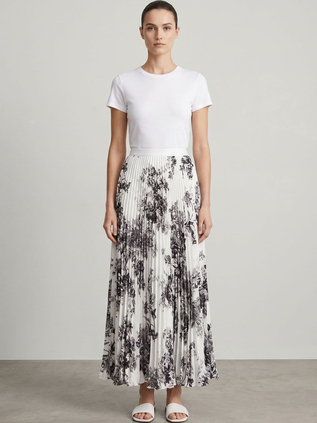 StyleCast x Revolte Women Floral Printed Maxi Flared Skirt - view 1