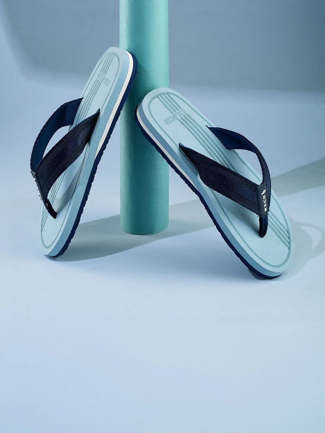 Duke Men Striped Thong Flip-Flops - view 1