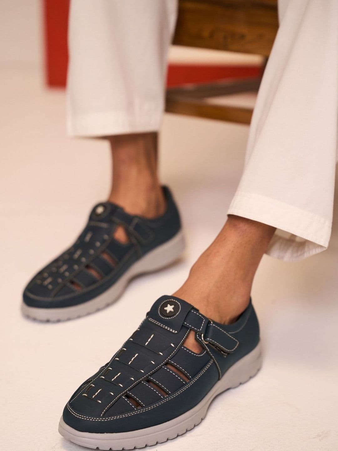 FAUSTO Men PU Shoe-Style Sandals - view 1