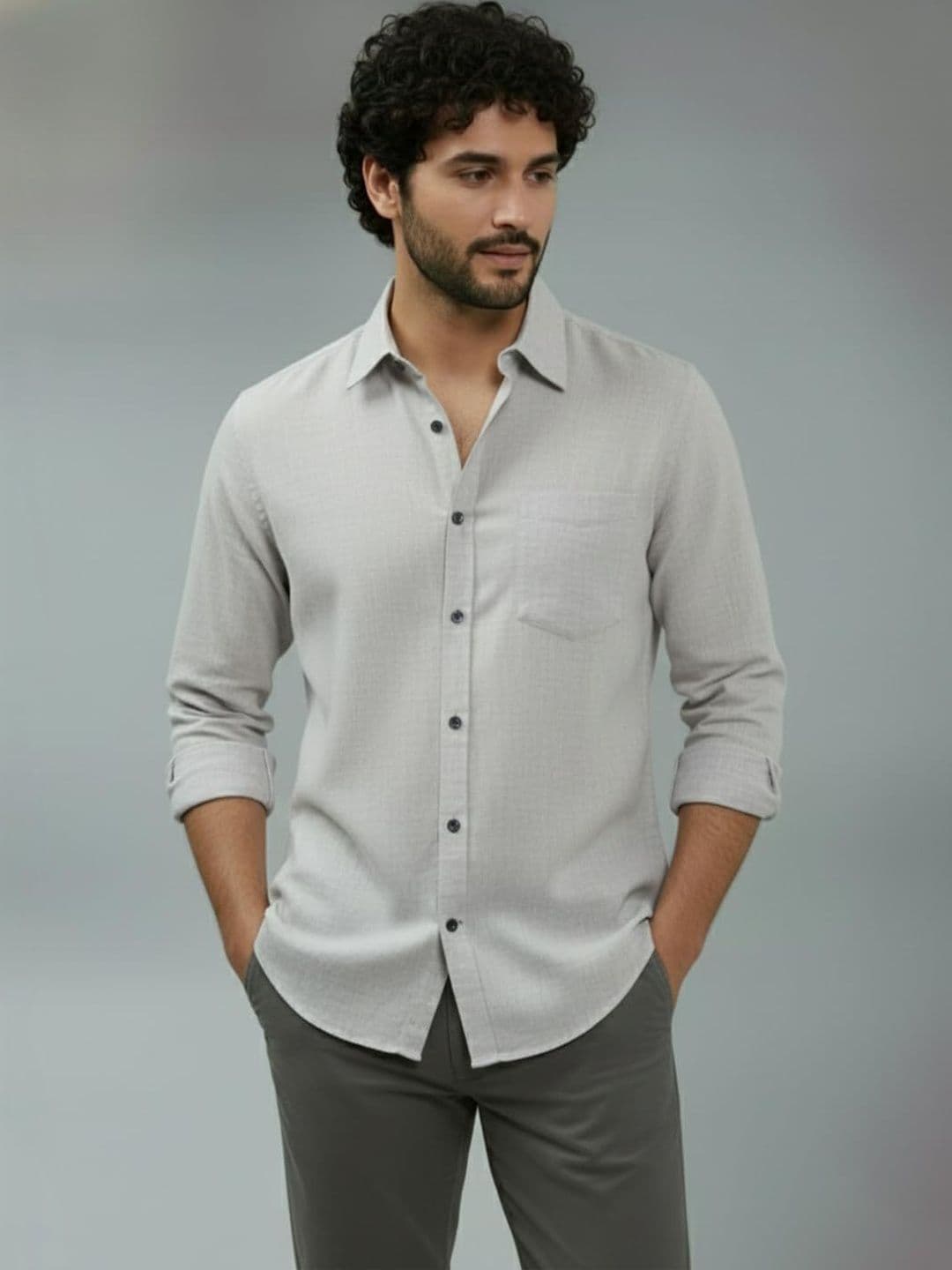 STILLIN Men Smart Slim Fit Casual Shirt - view 1