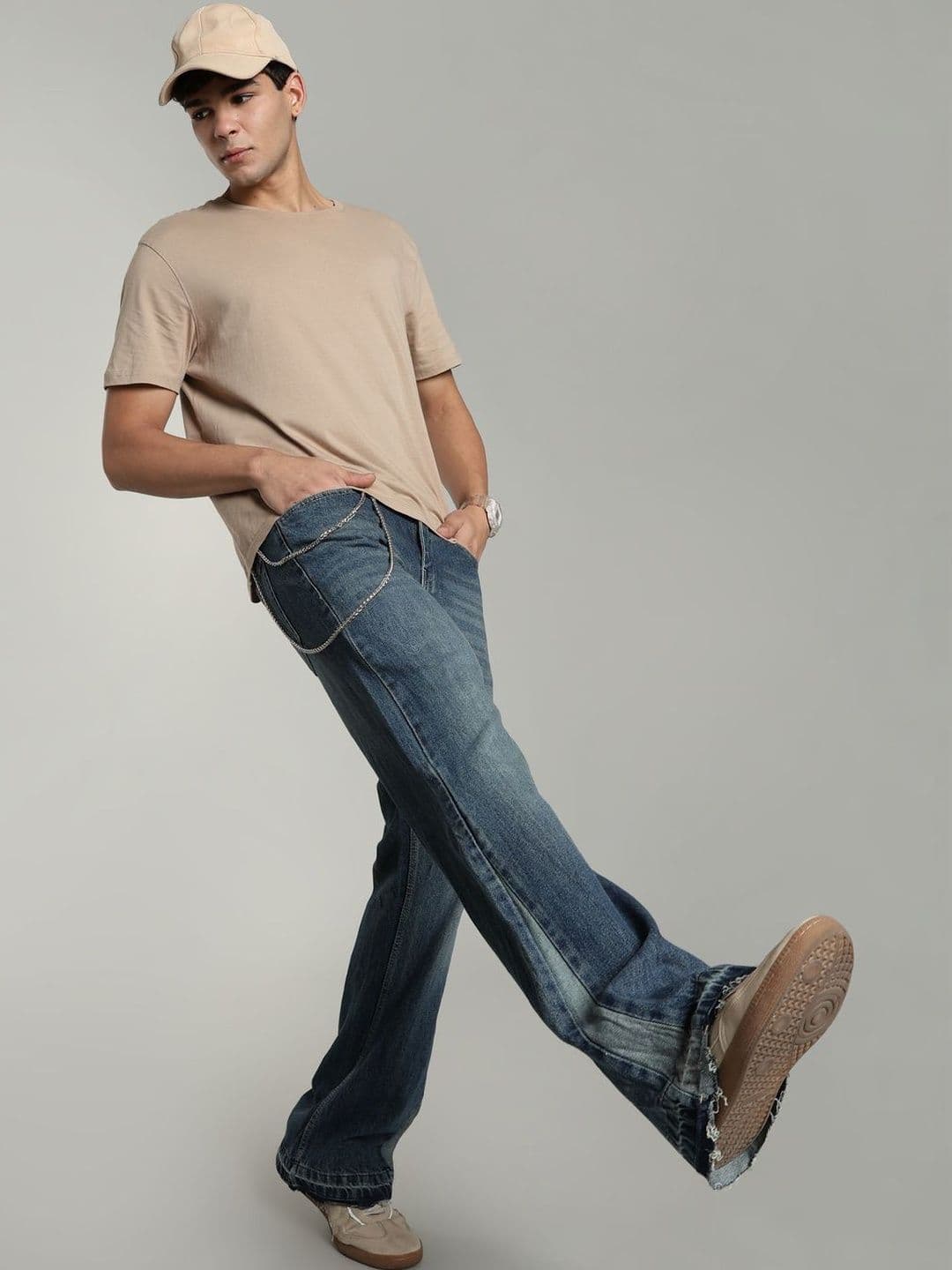 FOUL CHILD Men Bootcut Mid-Rise Light Fade Jeans - view 1