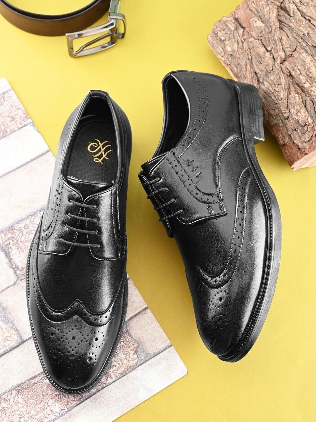 House of Pataudi Men Light Weight Durable Comfortable Lace-up Formal Oxfords - view 1