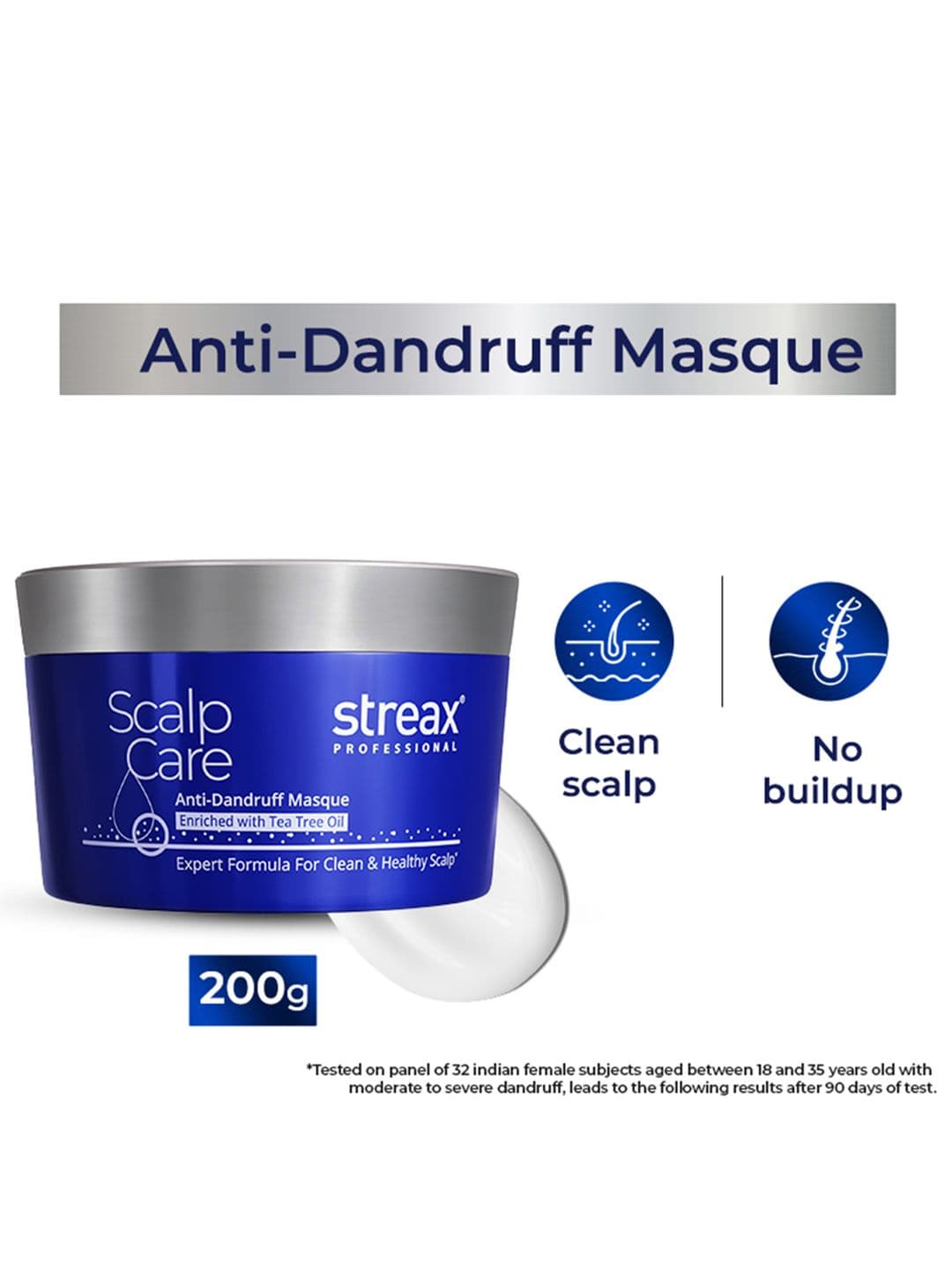 Streax Professional Scalp Care Anti-Dandruff Hair Mask with Tea Tree Oil - 200 g - view 1
