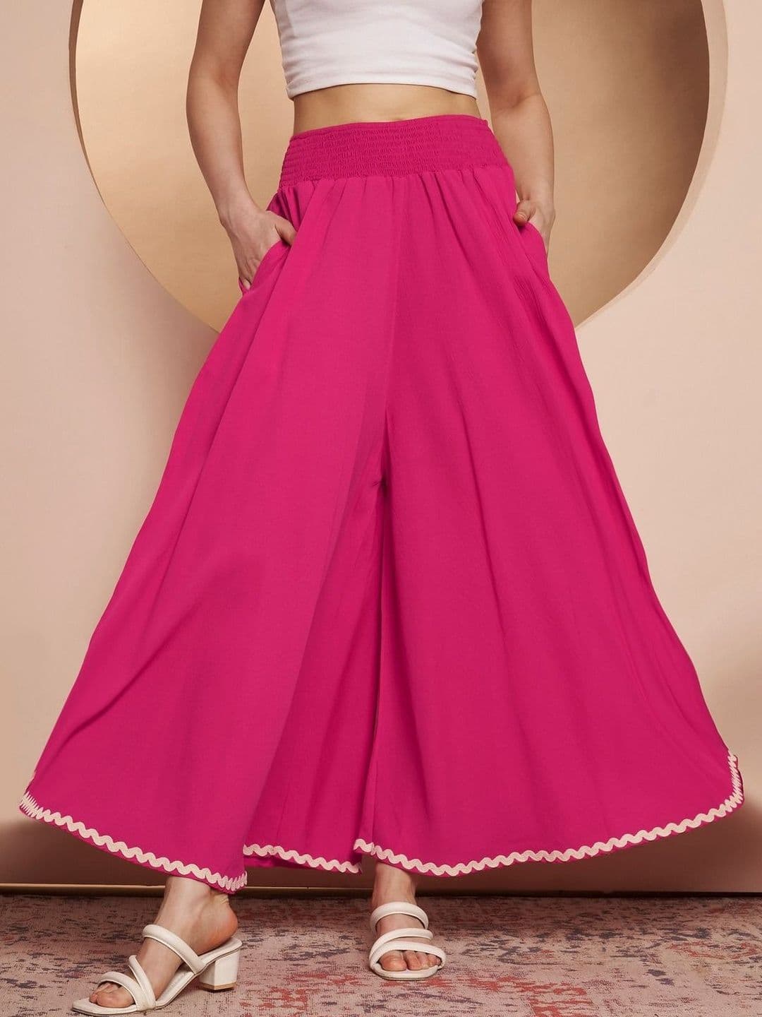 LookShine Women Maxi Flared Palazzos - view 1