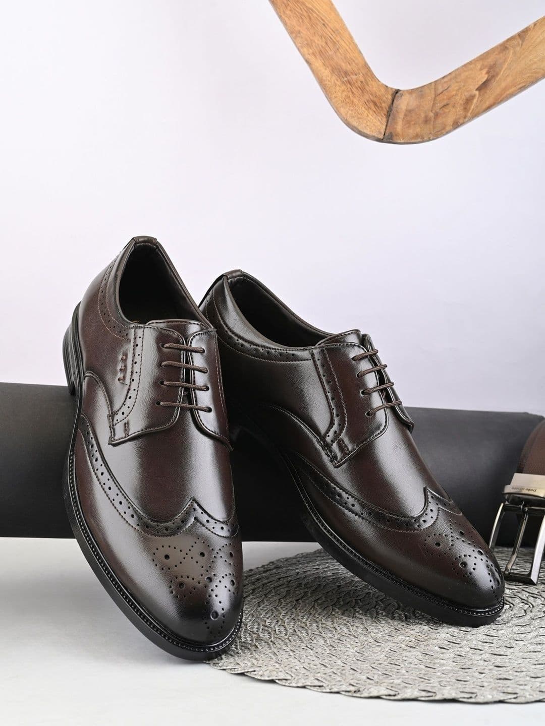 House of Pataudi Men Light Weight Durable Comfortable Lace-up Formal Oxfords - view 1