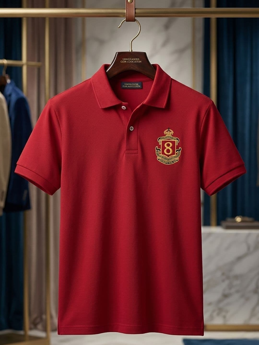 Moda Rapido Men Brand Logo Polo Collar T-shirt - view 1