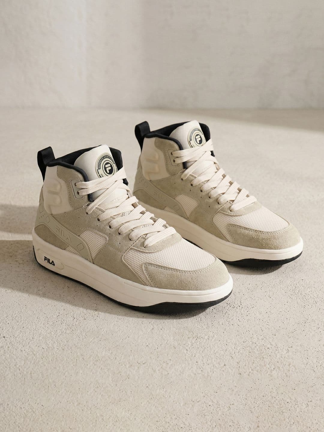 FILA Men ROVAR Offcourt Suede Mid Top Basketball Shoes - view 1