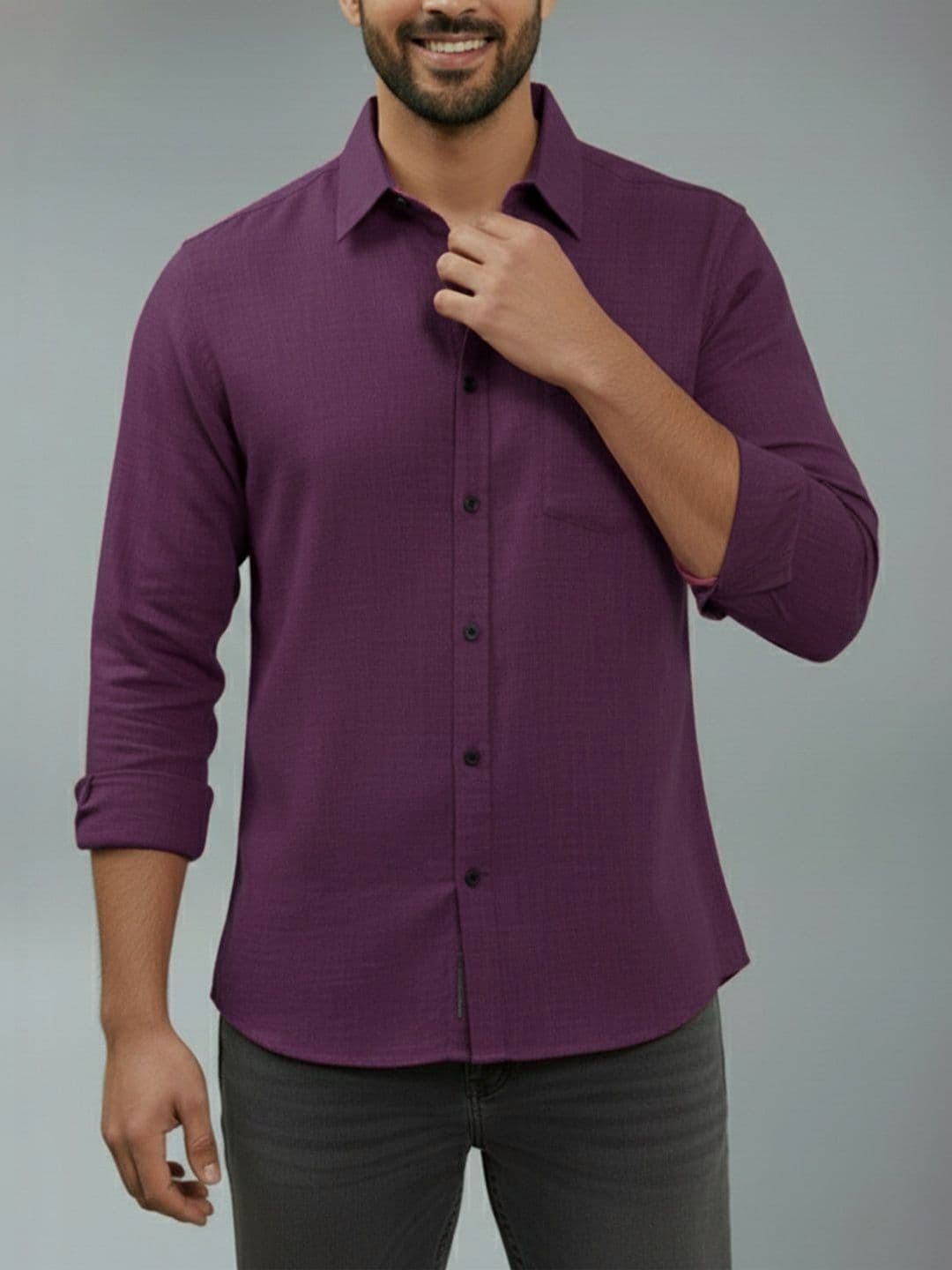 DaReal Men Smart Slim Fit Casual Shirt - view 1