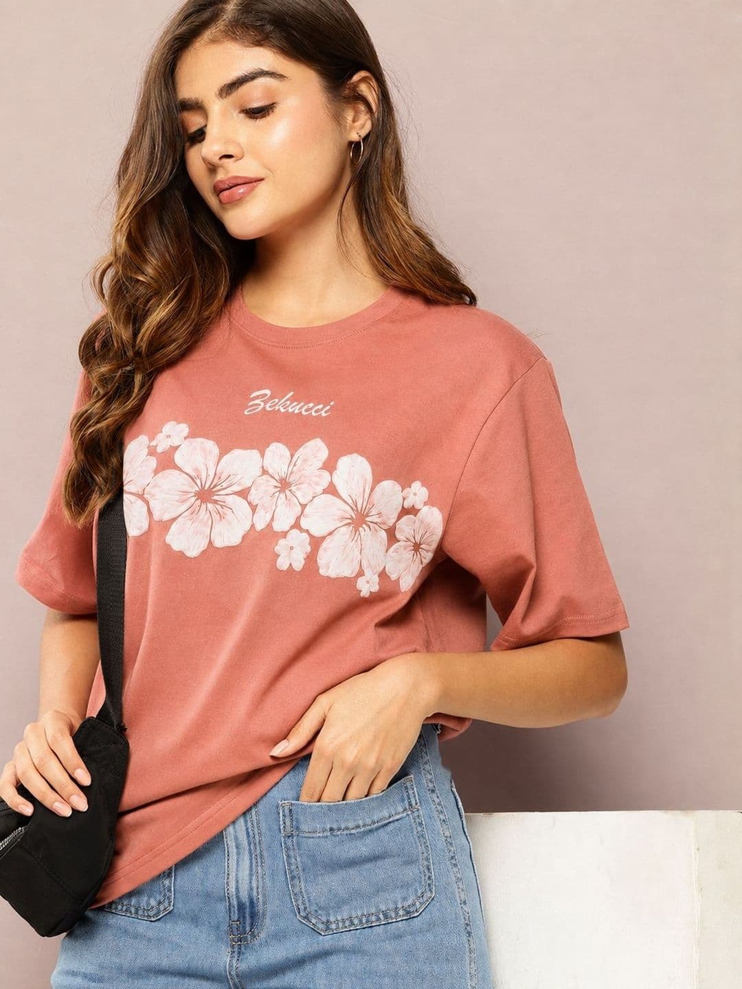 STARWORD Women Floral Printed T-shirt - view 1