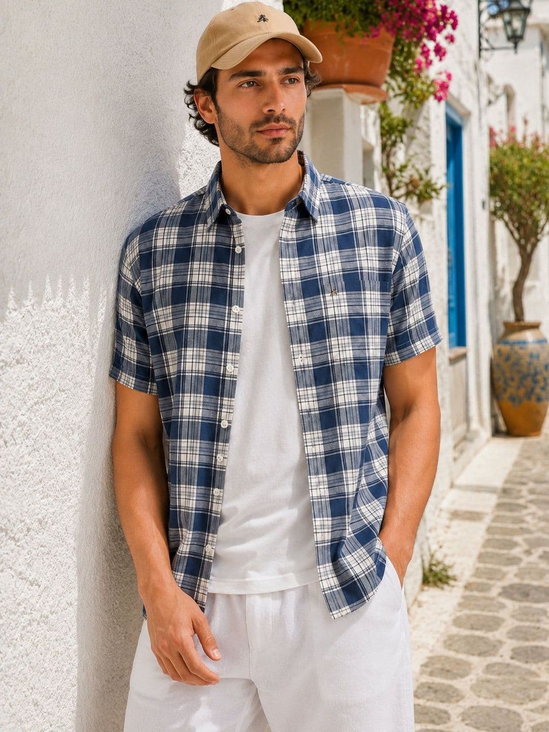XKIND Men Standard Tartan Checks Checked Casual Shirt - view 1