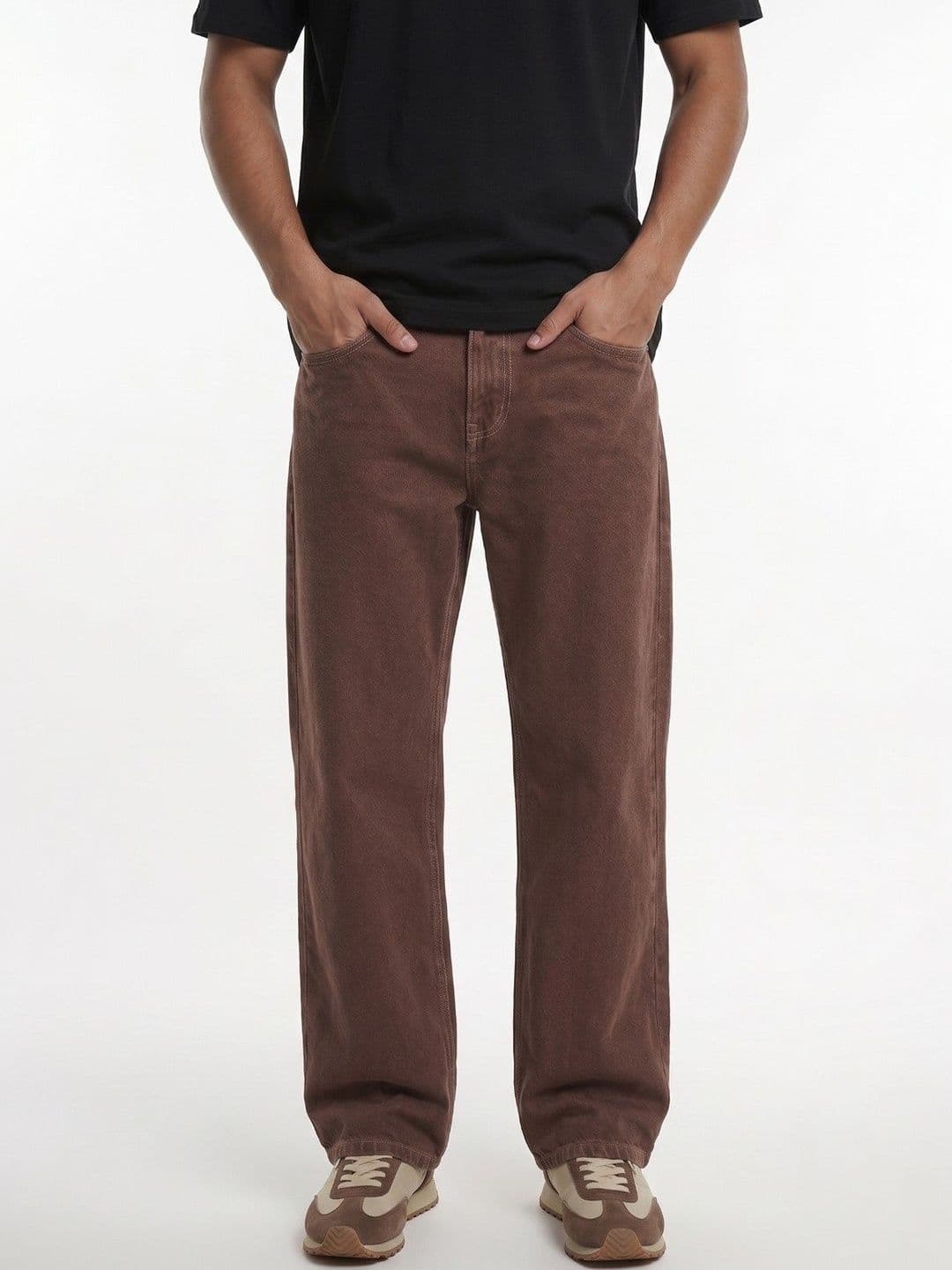 HERE&NOW Men Relaxed Fit Mid-Rise Stretchable Jeans - view 1