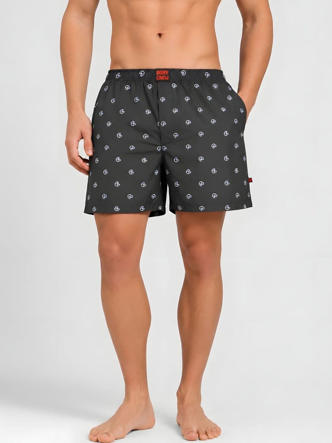 Boxy Crew Printed Pure Cotton Lightweight Boxers - view 1
