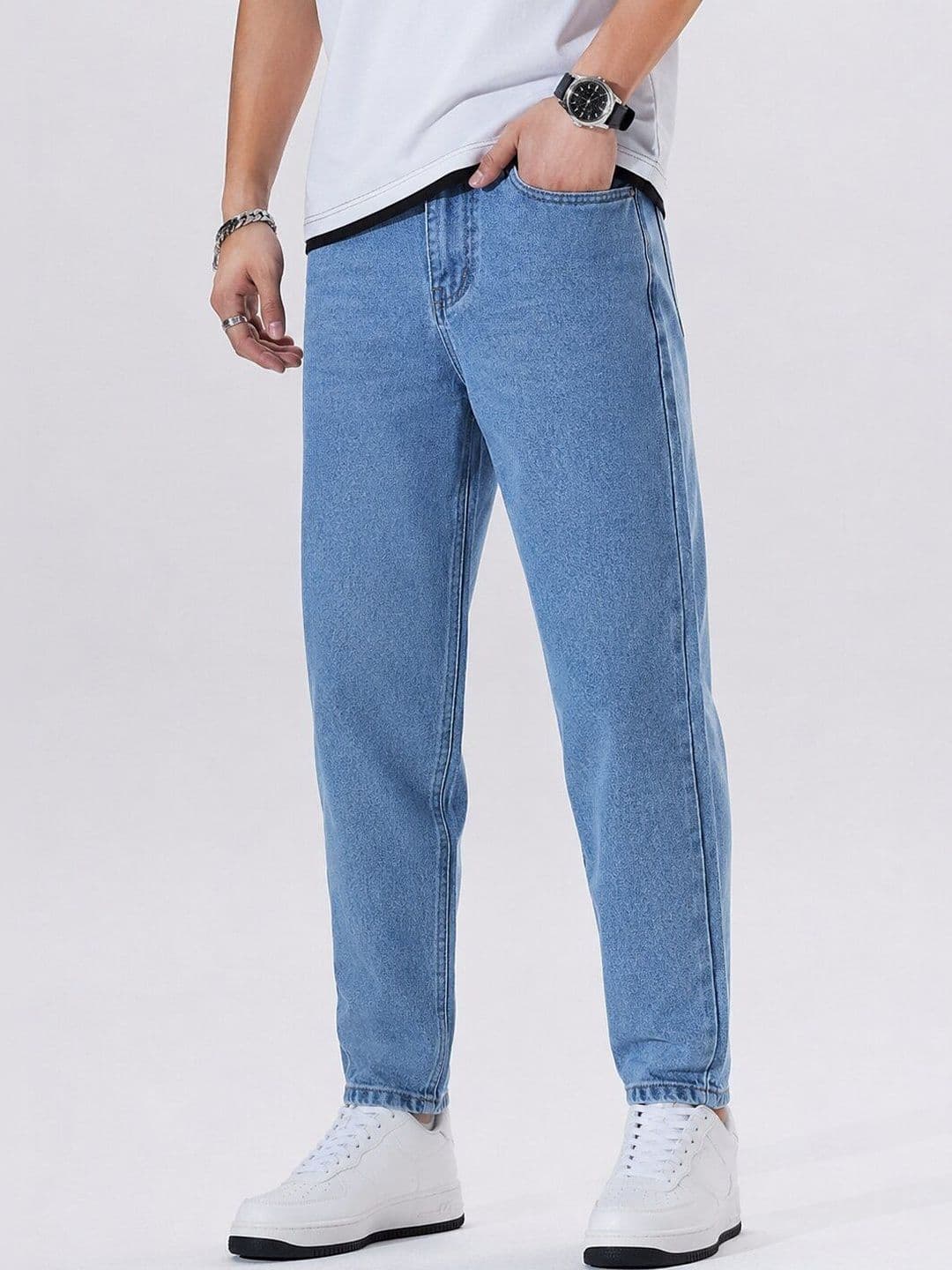 STEPLE DENIMS Men Smart Relaxed Fit Cotton Jeans - view 1