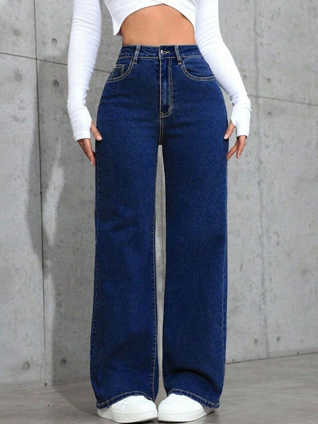 Roadster Women Jean Wide Leg Mid-Rise Stretchable Jeans - view 1
