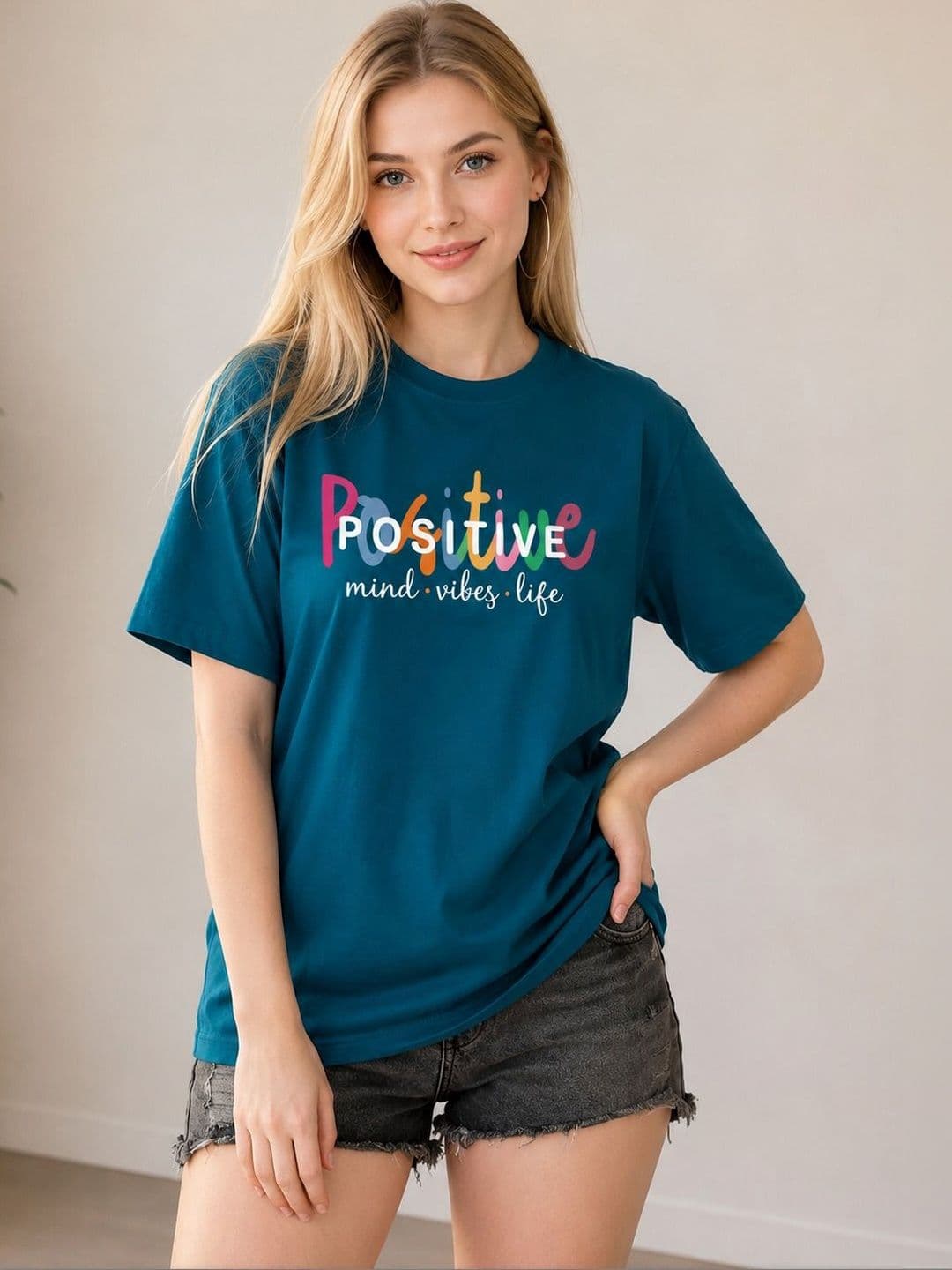 ELVIA Women Typography Printed T-shirt - view 1