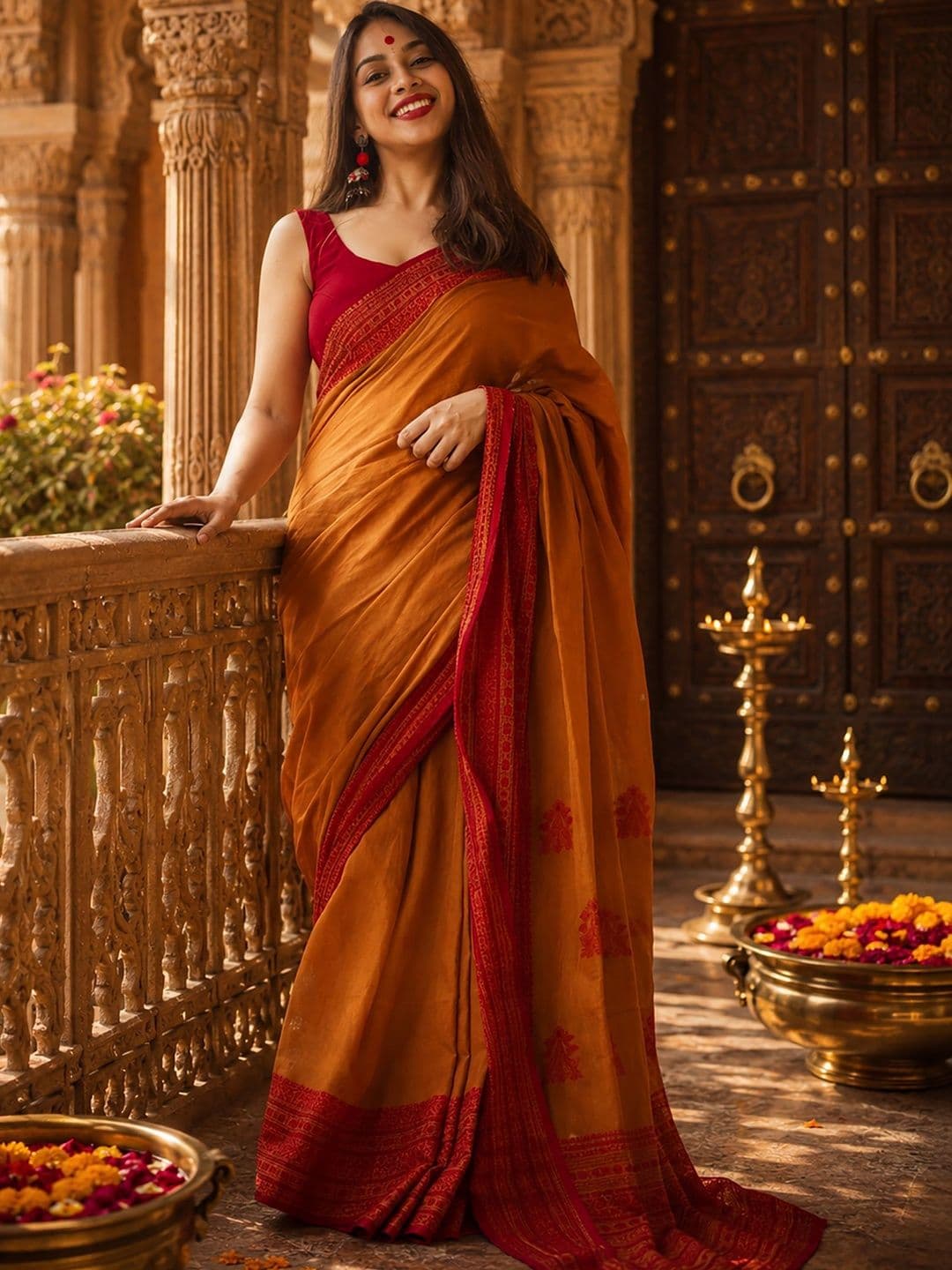 Dhaaga Ghar Woven Design Designer Kanjeevaram Saree - view 1