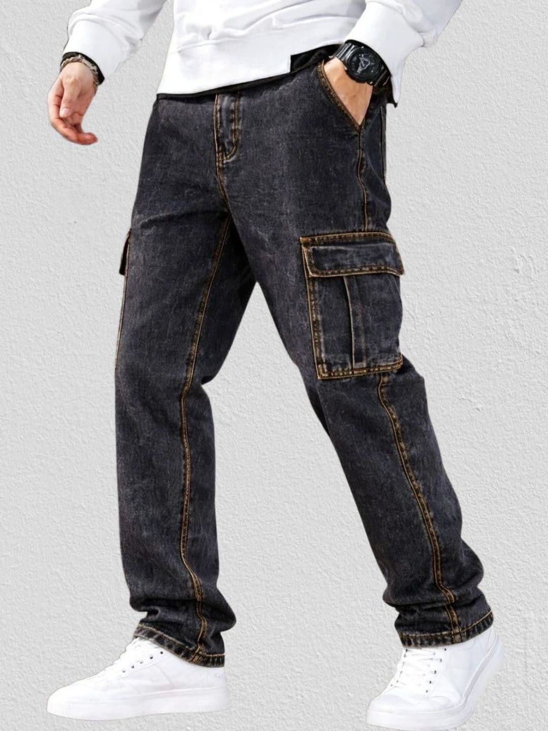 Playfeel Men Regular Fit Mid-Rise Jeans - view 1
