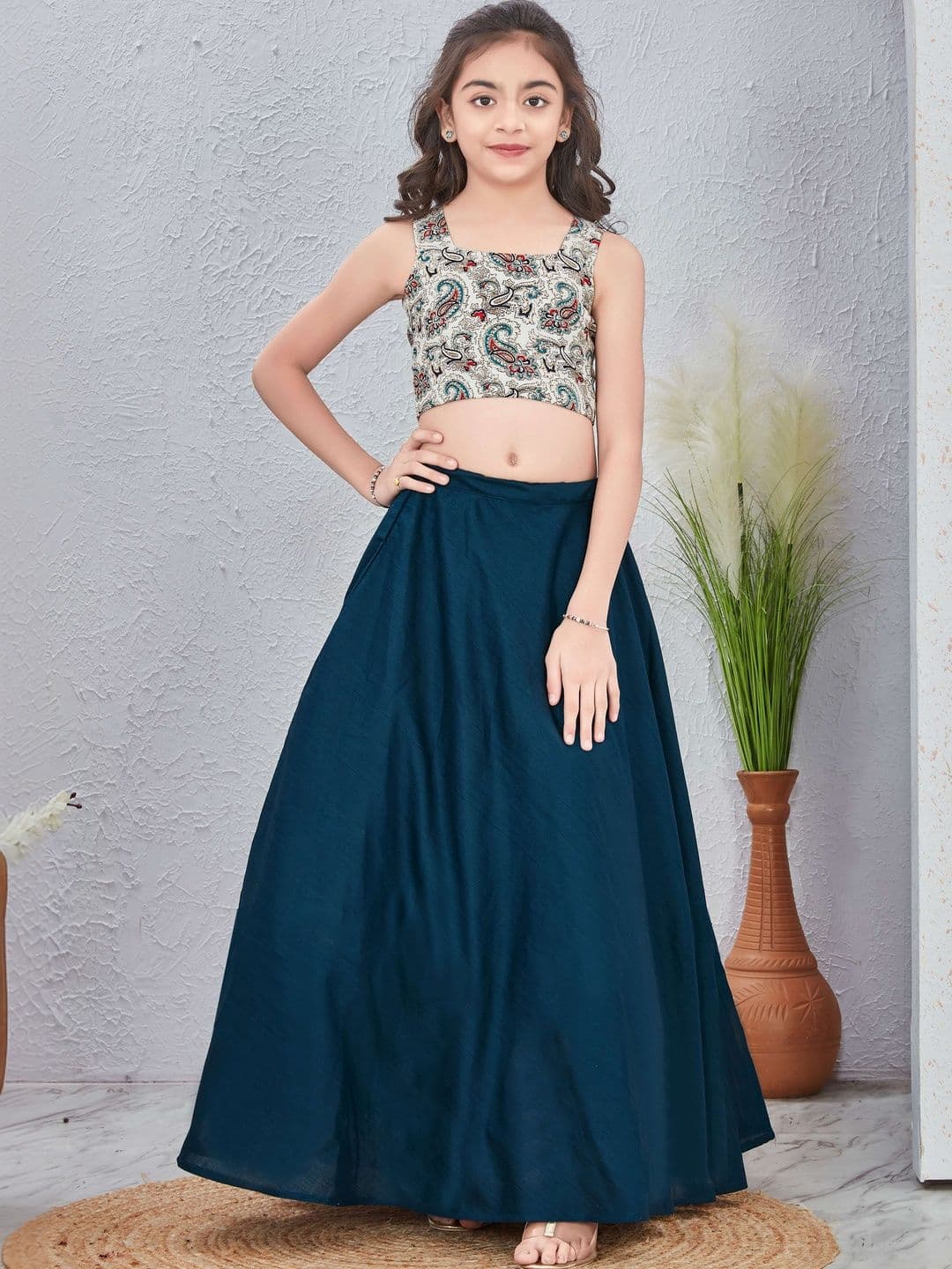 Anneca Girls Printed Ready to Wear Lehenga Choli - view 1