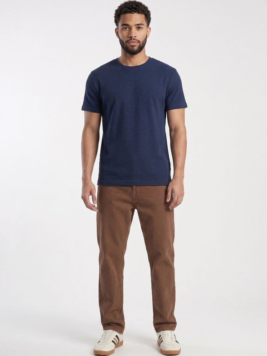 HERE&NOW Men Relaxed Fit Mid-Rise Stretchable Jeans - view 1