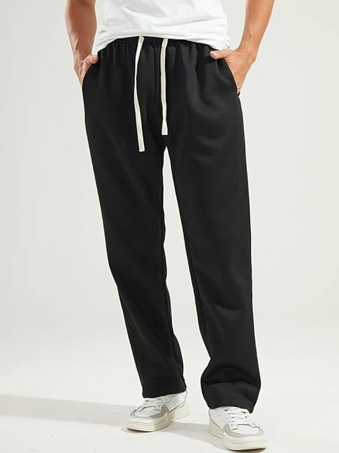 Klowvila Fashion Men Loose Fit High-Rise Easy Wash Trousers - view 1