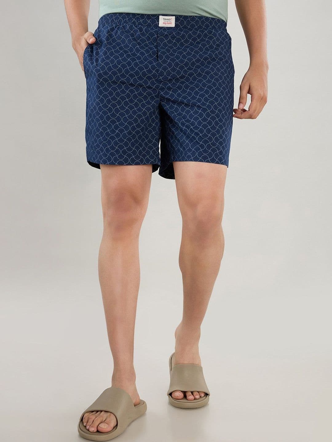 SleepZ by Raymond Men 2 Printed Lounge Shorts - view 1