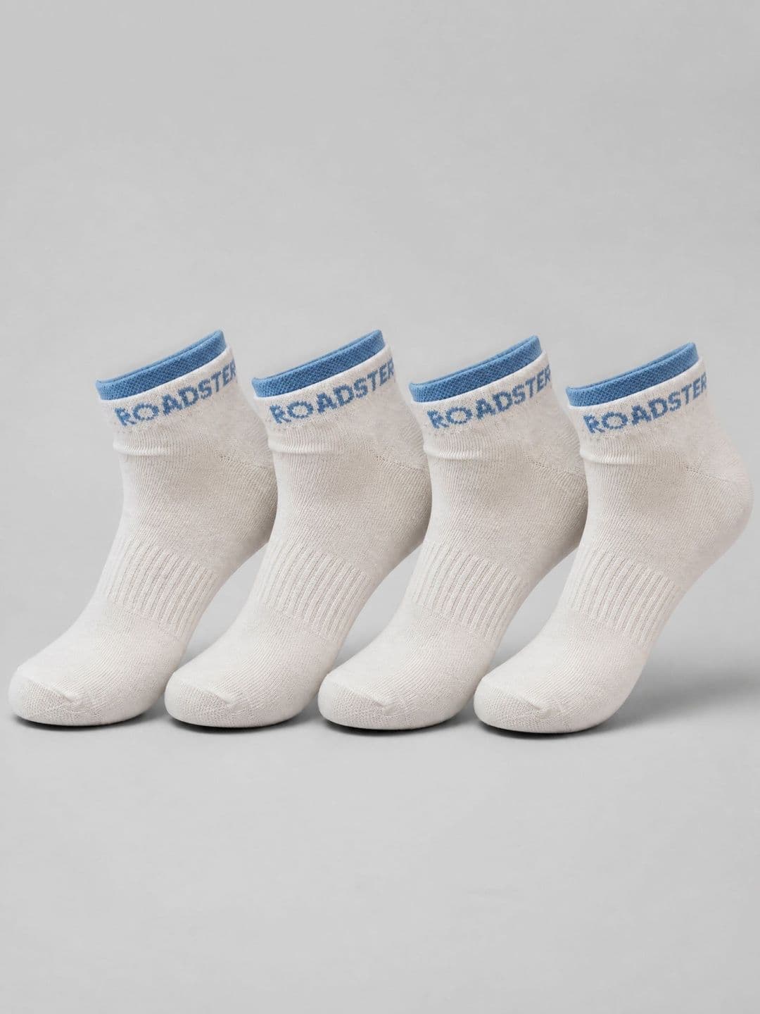 Roadster Men Pack of 4 Cotton Blend Patterned Ankle Length Socks - view 1