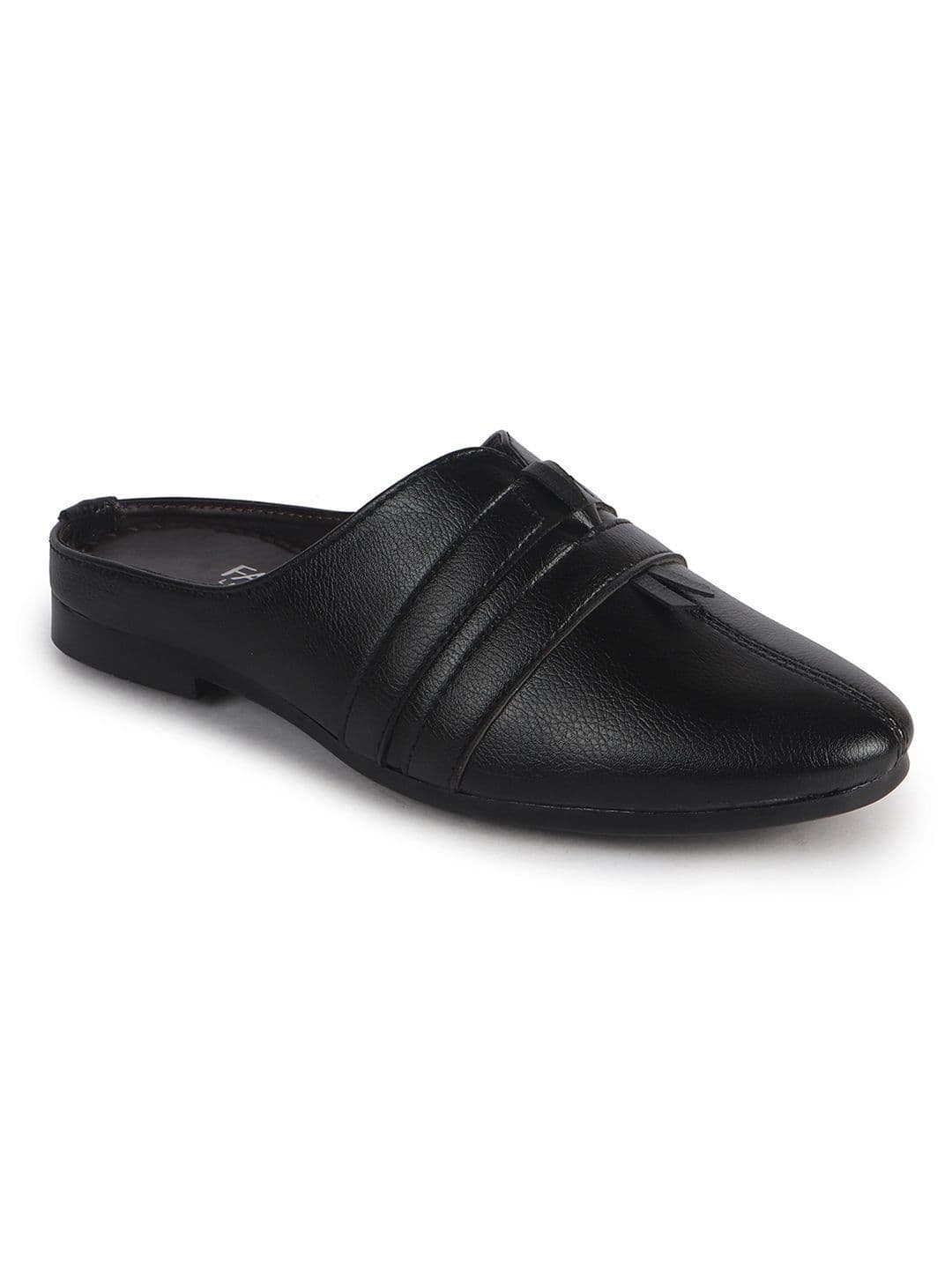 FAUSTO Men Textured PU Mules