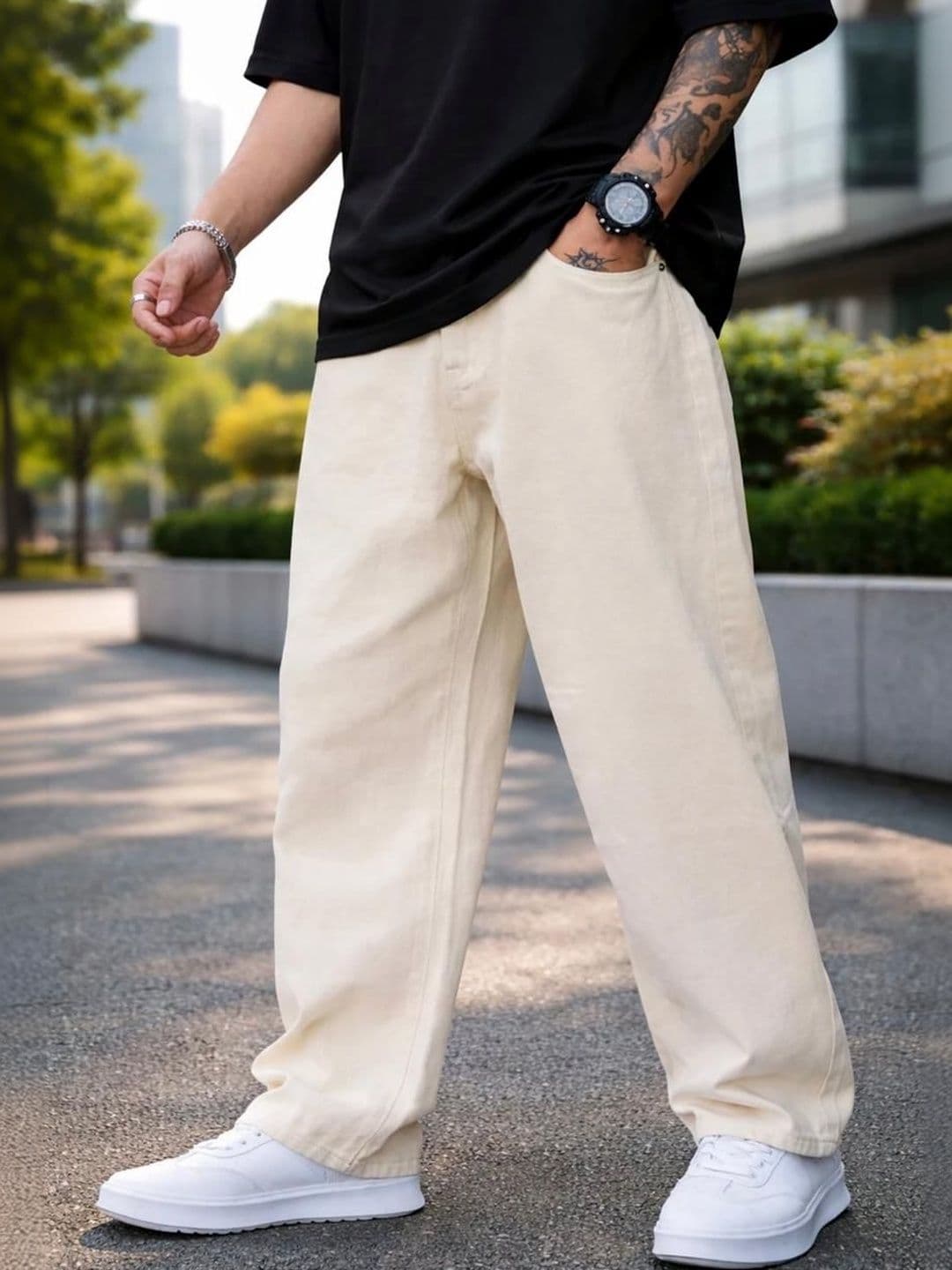 DASHING FIT Men Relaxed Fit Mid-Rise Stretchable Jeans - view 1
