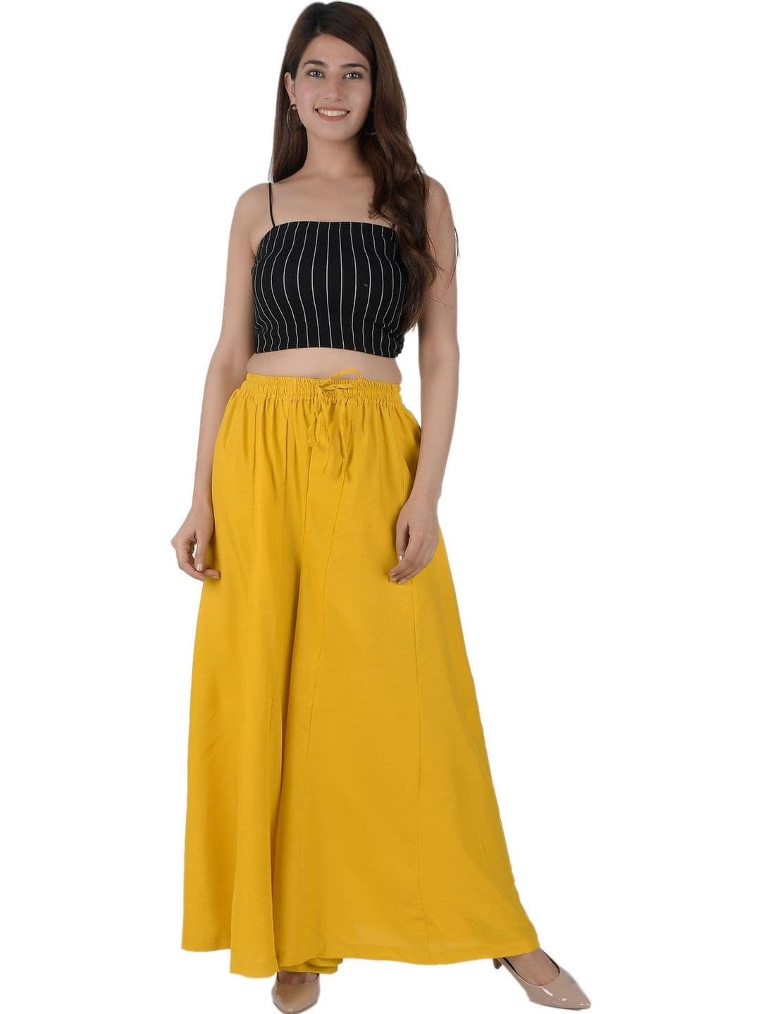 Rajvila Women Flared Handloom Ethnic Palazzos - view 1