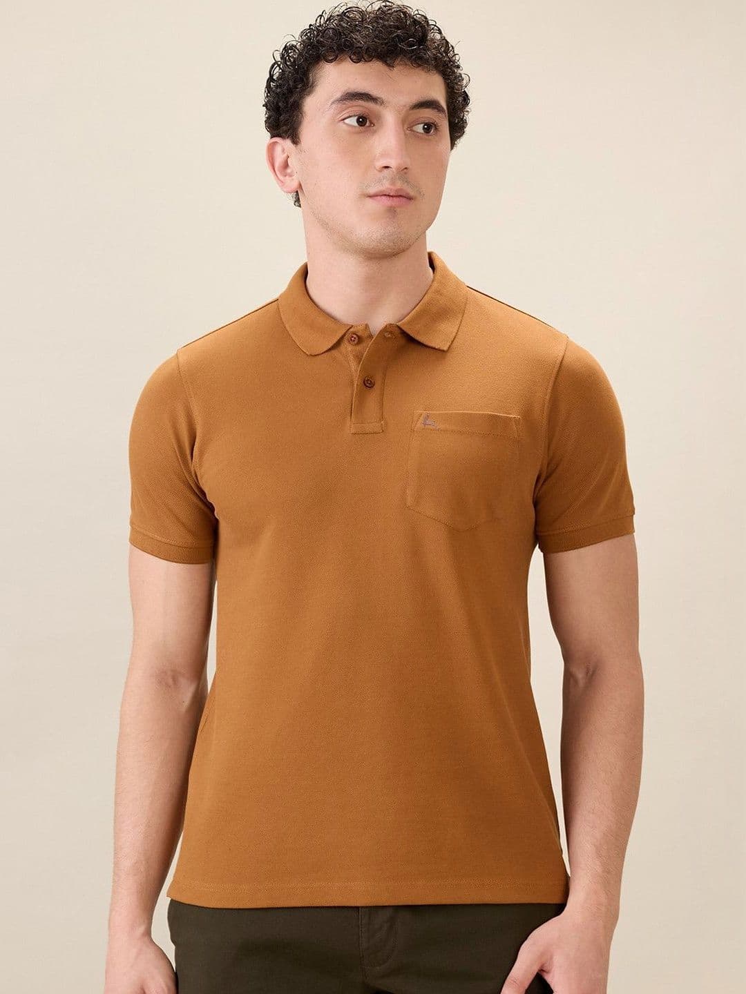 Parx Men Polo Collar Pure Cotton Pockets T-shirt - view 1