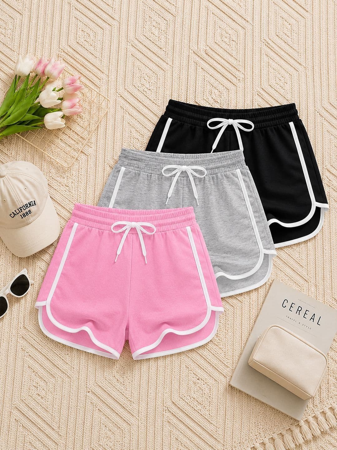 KEESOR Girls pack of 3 Outdoor Shorts - view 1