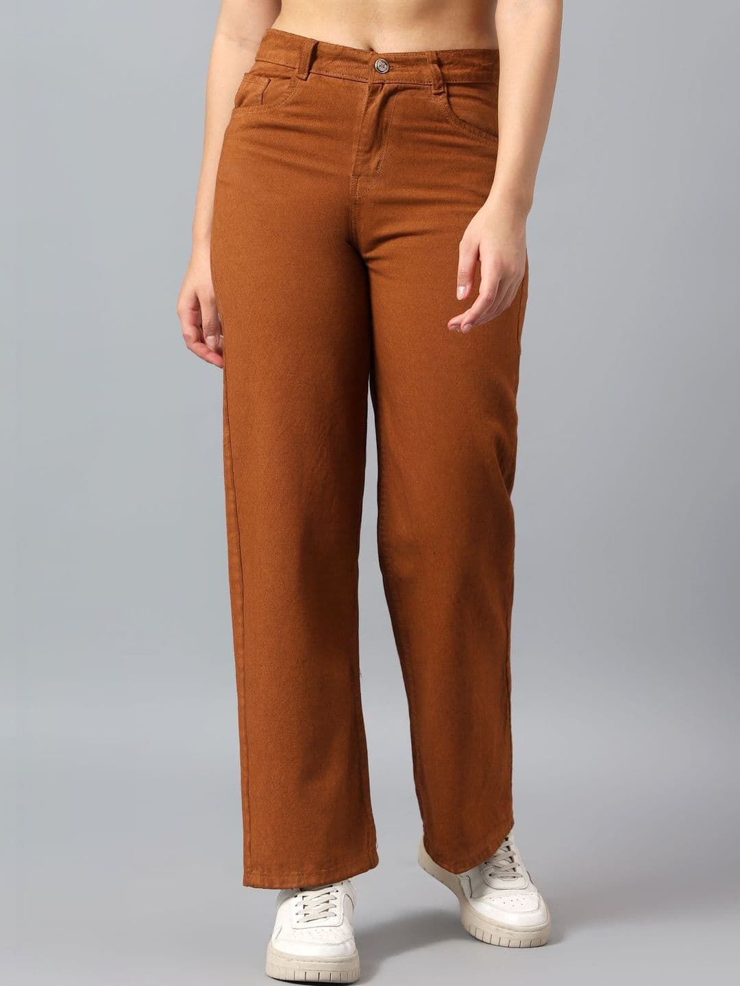 Mast & Harbour Women Classic Straight Fit High-Rise Light Fade Jeans - view 1
