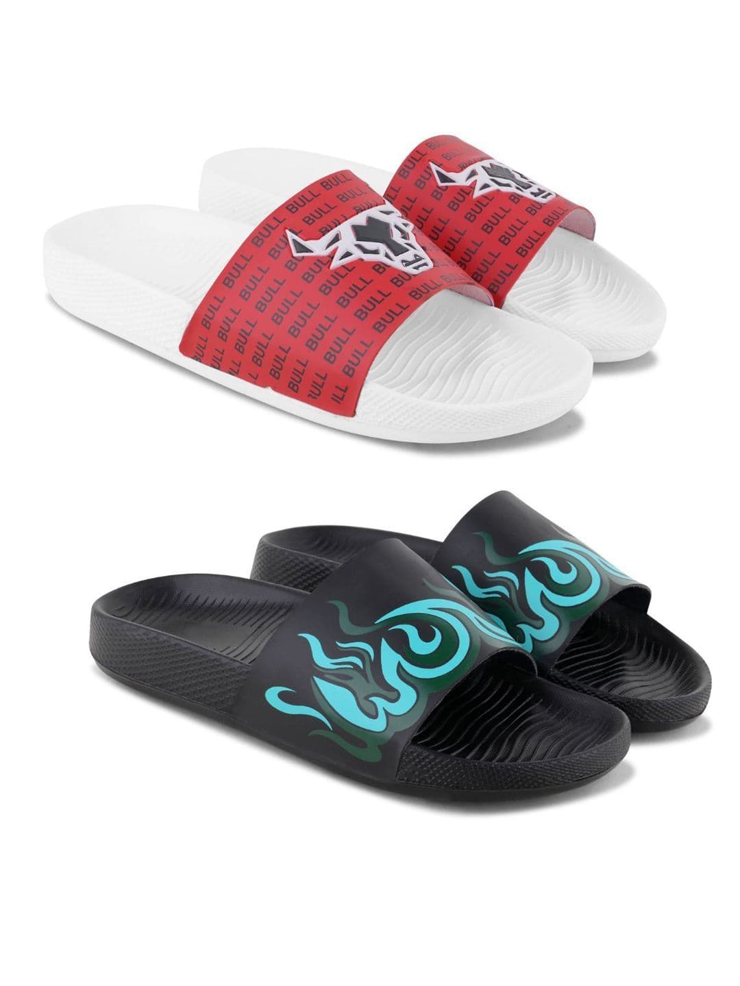 Athree Men Set Of 2 Printed Sliders - view 1