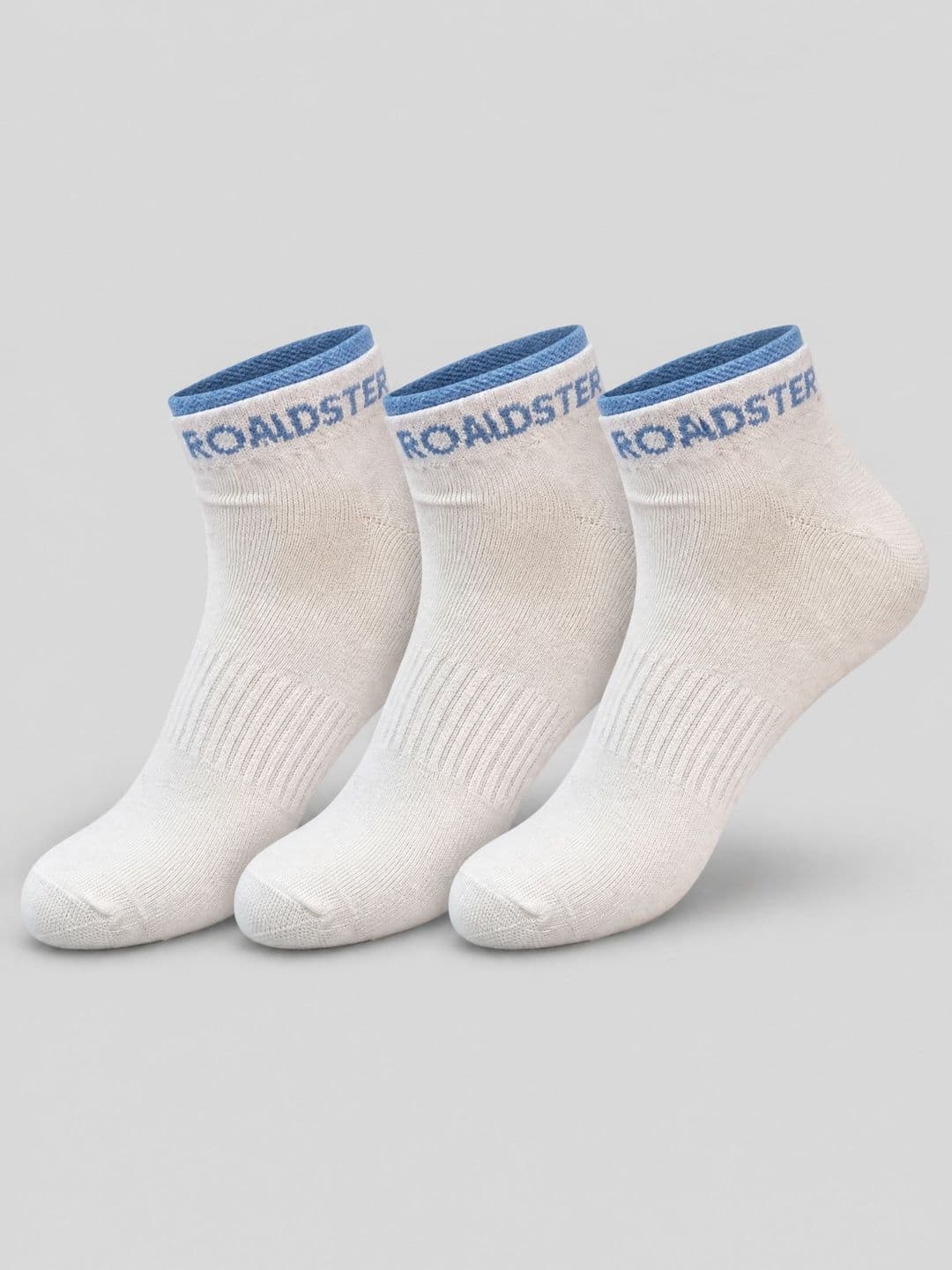 Roadster Men Pack of 3 Cotton Blend Ankle Length Socks - view 1