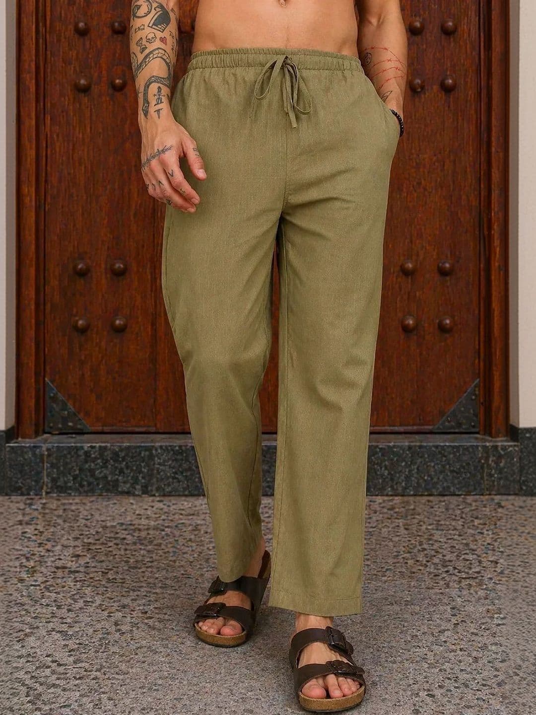 HERE&NOW Men Relaxed Easy Wash Trousers - view 1