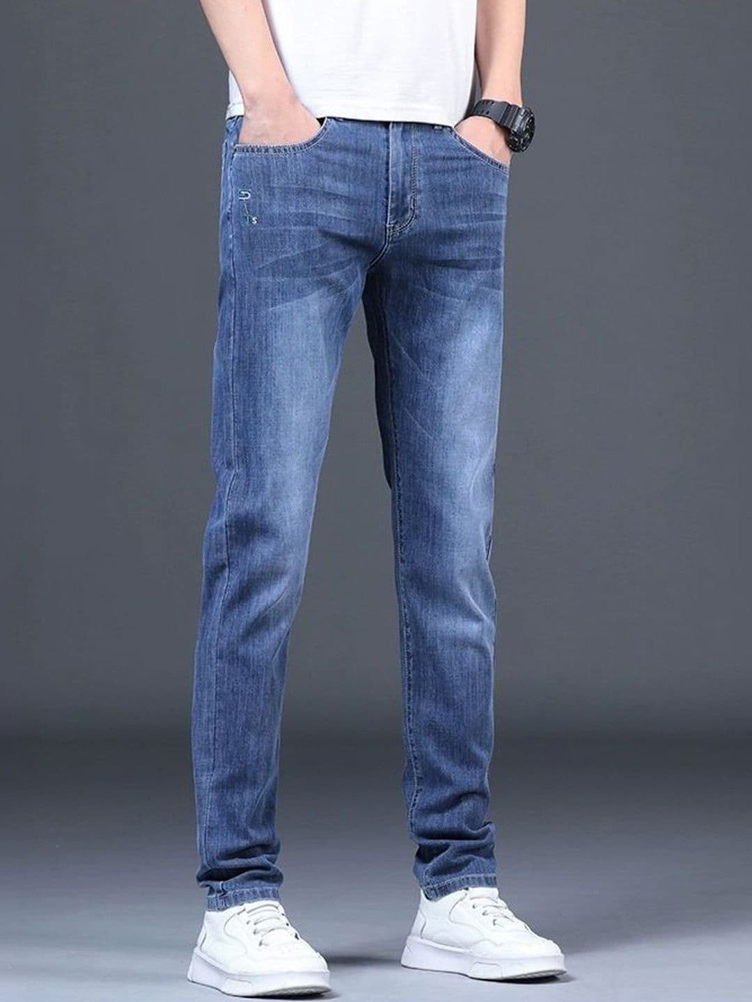 StyleCast Men Straight Fit High-Rise Light Fade Stretchable Jeans - view 1