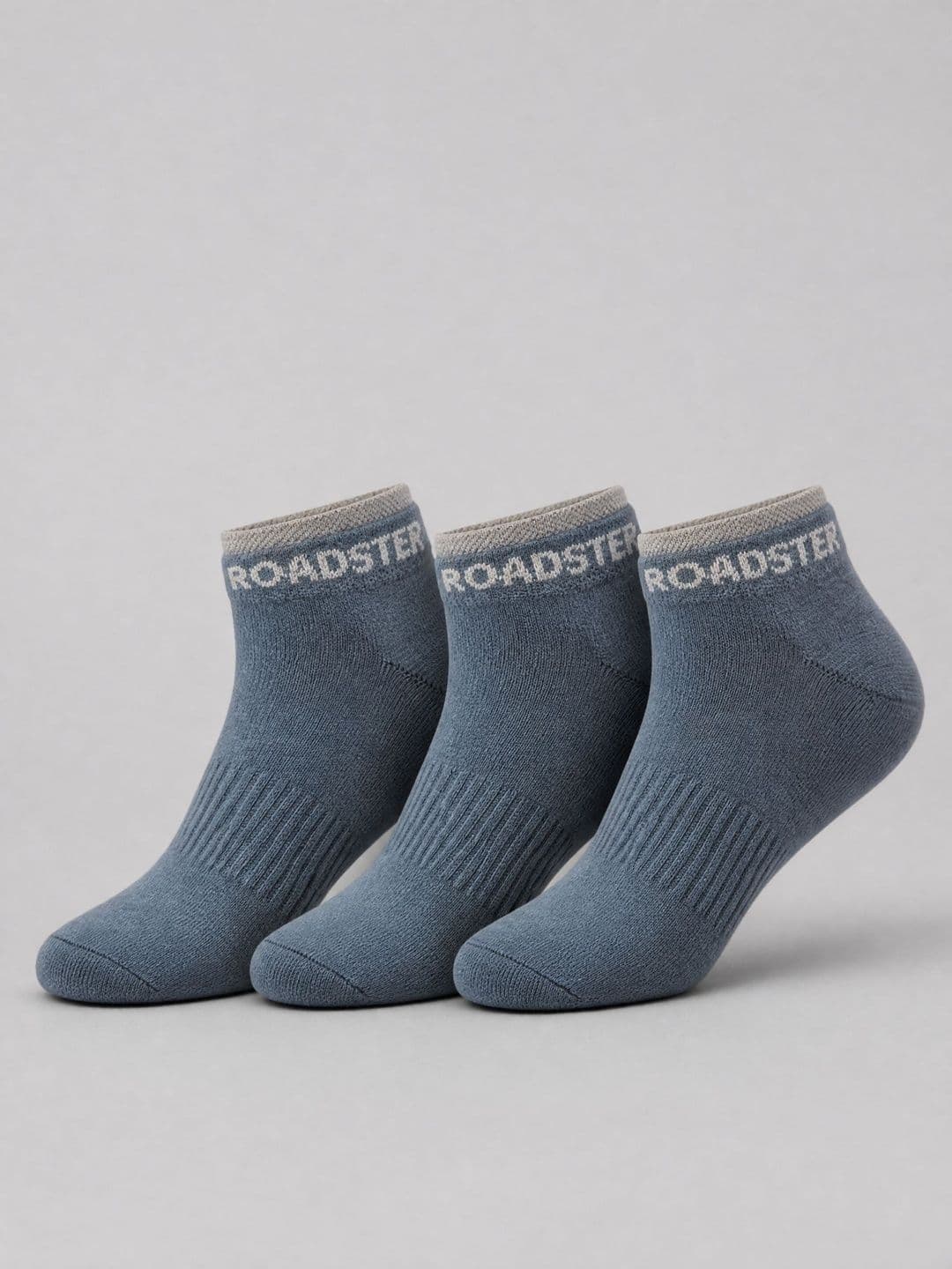 Roadster Men Pack of 3 Cotton Blend Ankle Length Socks - view 1