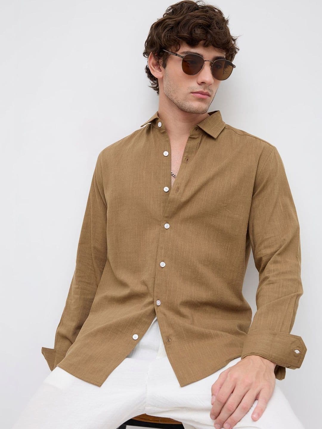 VASTRADO Men Classic Slim Fit Casual Shirt - view 1