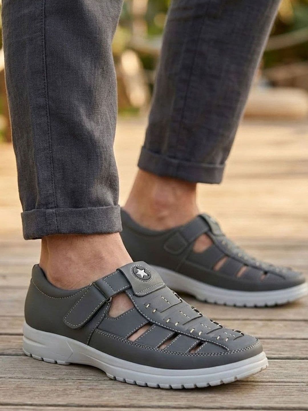 FAUSTO Men PU Comfort Sandals - view 1