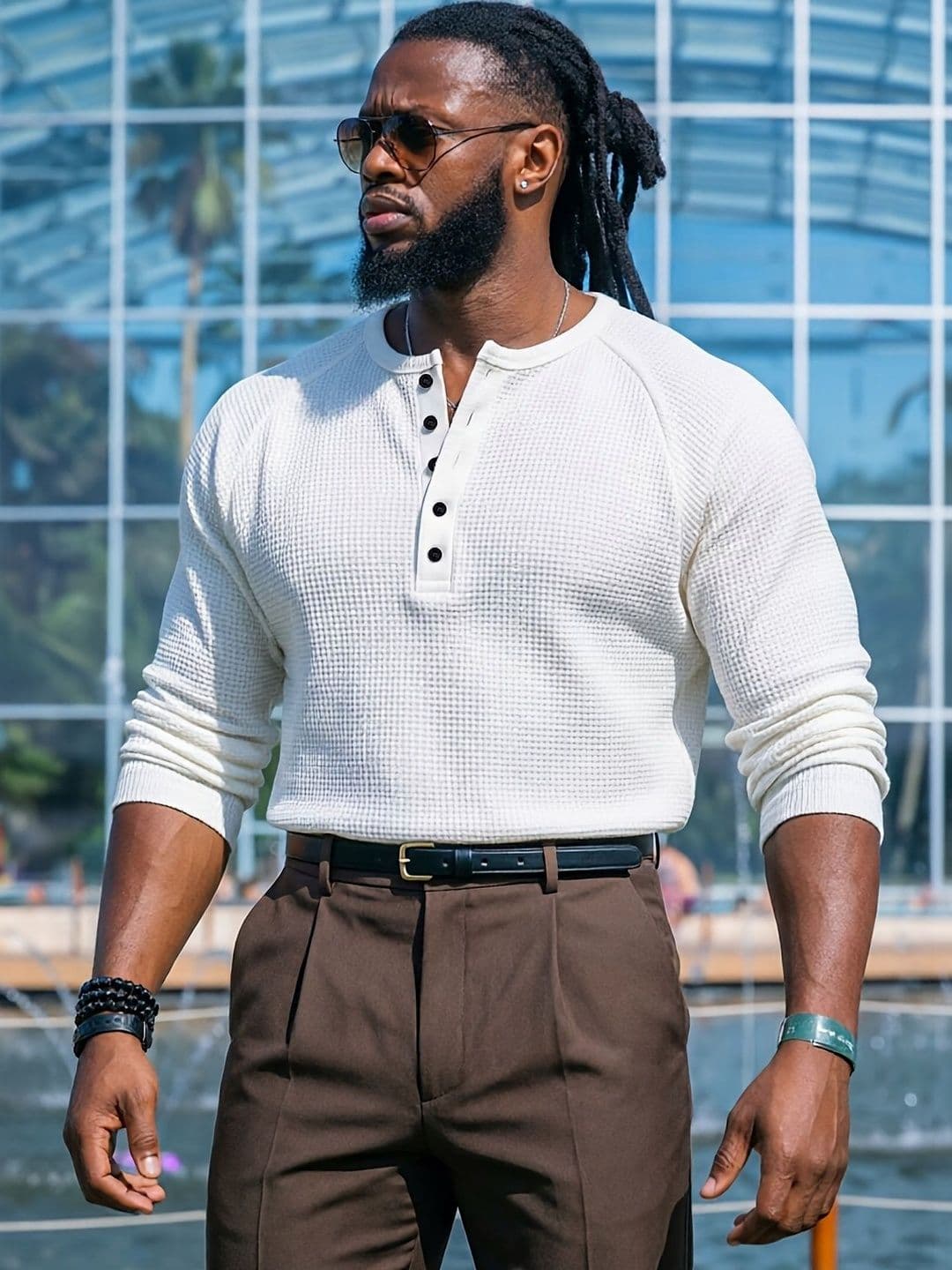 Imsa Moda Men Henley Neck T-shirt - view 1