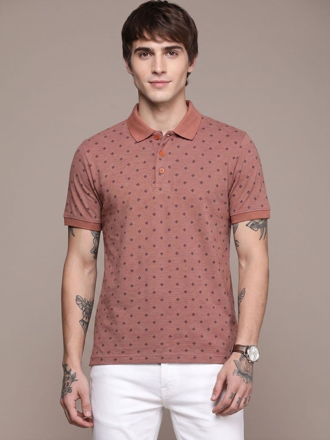 Sztori Men Printed Polo Collar T-shirt - view 1