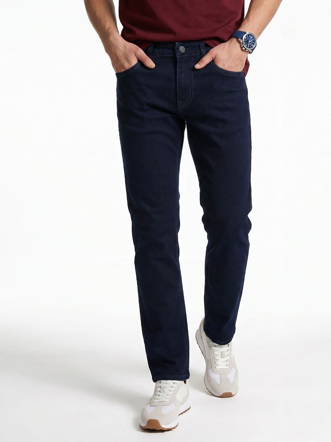 Integriti Men Slim Fit Mid-Rise Stretchable Jeans - view 1