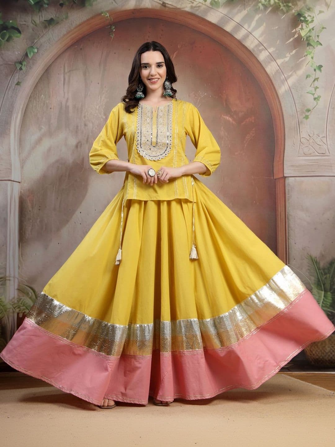 COTLAND FASHION Embellished Ready to Wear Lehenga & - view 1